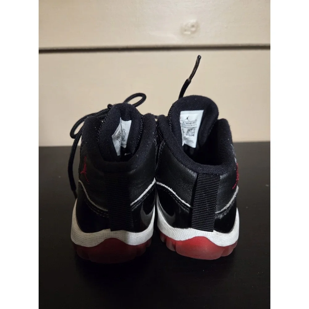 Nike Air Jordan 11 Retro XI TD 'Bred' Shoes Toddler 378040-061 Size 7C